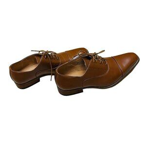 Amali Mens Oxford Dress Shoes Brown Cap Toe and Lace-Up Size 10.5‎